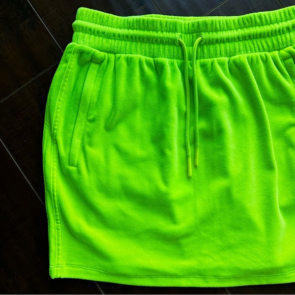 ADIDAS ORIGINALS x JEREMY SCOTT Neon Velour Track Skirt Sz MED - Picture 3 of 8